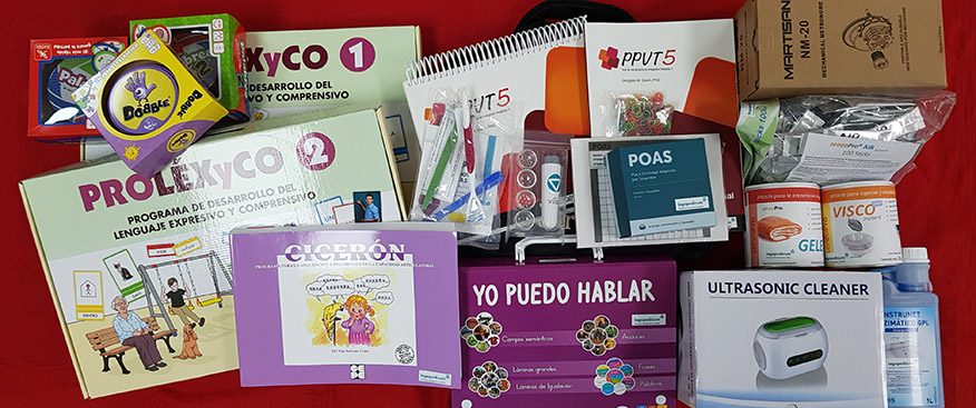 El departamento de logopedia de la Asoc. de Esclerosis Múltiple de Albacete cuenta con nuevo material