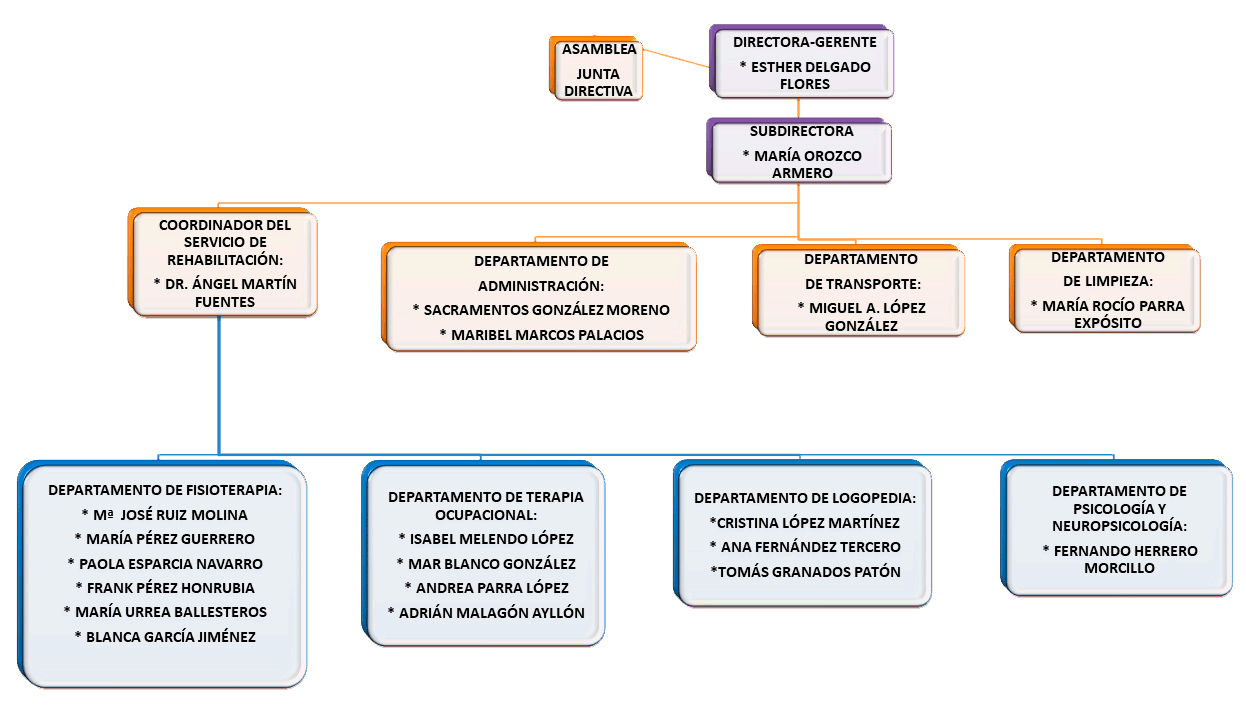 organigrama asociación de esclerosis múltiple